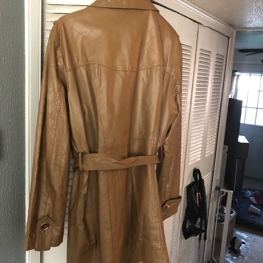 Leather coat